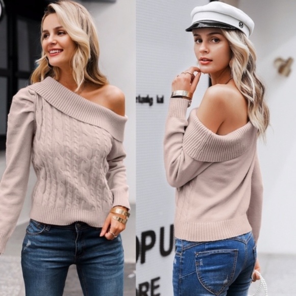 SCARLETT One Shoulder Sweater - Picture 2 of 7